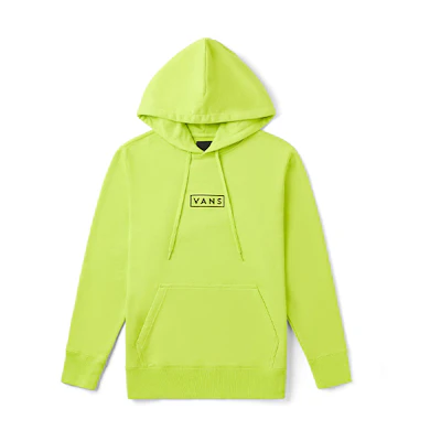 Vans Fluorescent Green Printed Hoodie Sweatshirt Unisex Casual Wear VN0A48AHZUD