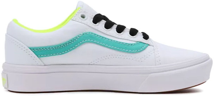 Vans Fluro Comfycush Old Skool 'White Green' VN0A4U1QABU Order Vans Fluro Comfycush Old Skool 'White Green' VN0A4U1QABU