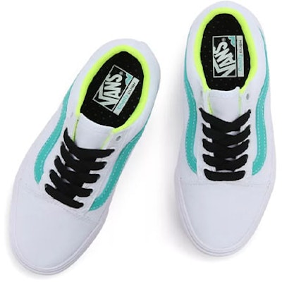 Vans Fluro Comfycush Old Skool 'White Green' VN0A4U1QABU Shop Vans Fluro Comfycush Old Skool 'White Green' VN0A4U1QABU