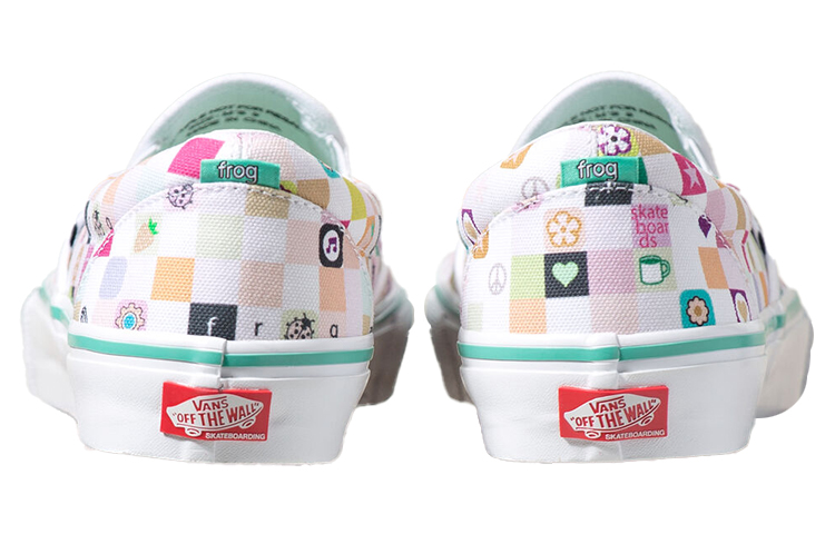 Purchase Frog Skate x Vans slip-on Ltd 復古休閒 低筒 滑板鞋 男女皆宜 白色