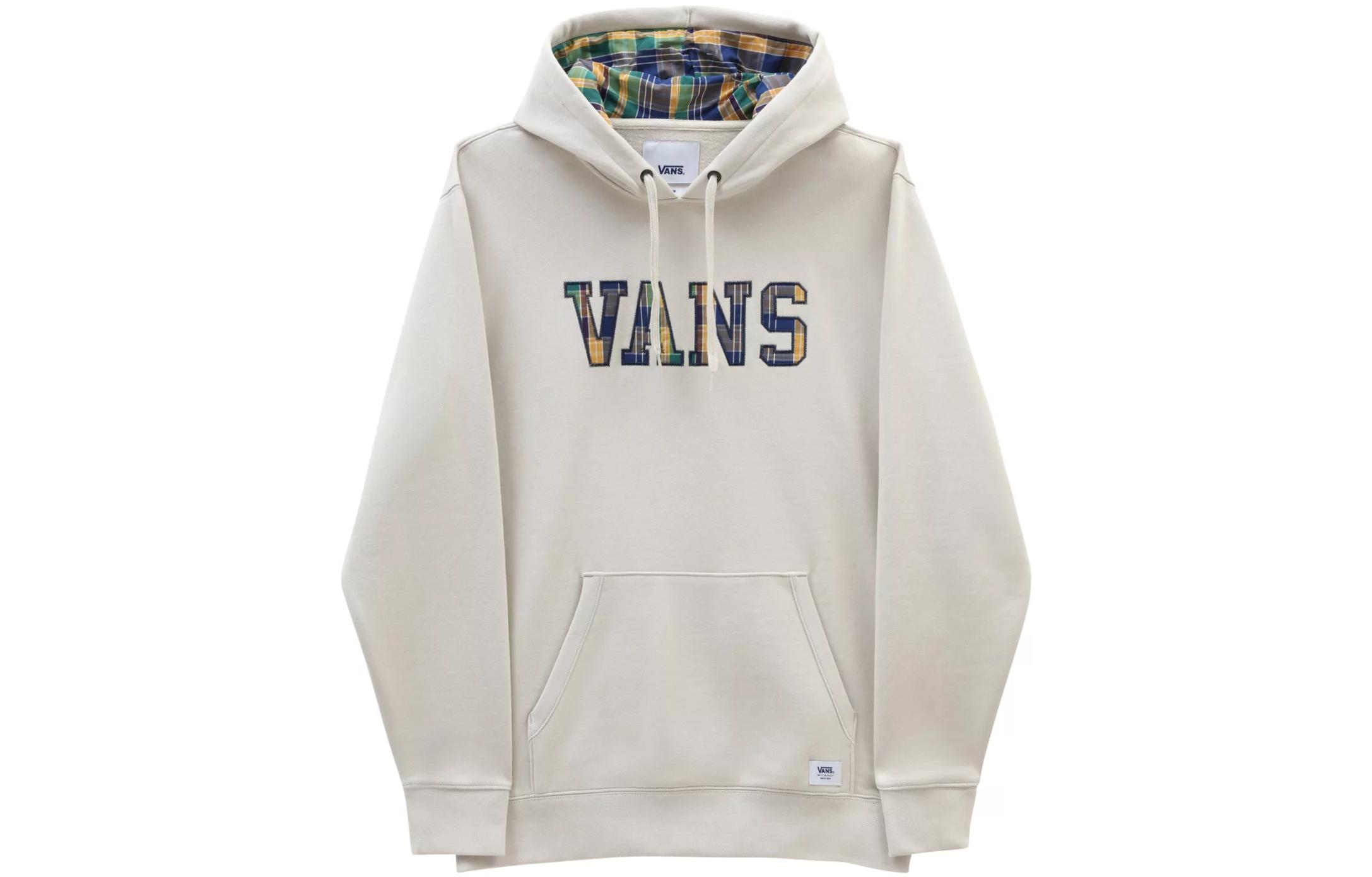 Vans FW22 Letter Print Pullover Hoodie Light Brown VN0000C32N1