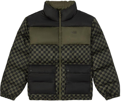 Chaqueta Acolchada Unisex Vans FW22 Cuadros Verdes con Cremallera y Bolsillo VN00090SBSZ Buy Chaqueta Acolchada Unisex Vans FW22 Cuadros Verdes con Cremallera y Bolsillo VN00090SBSZ