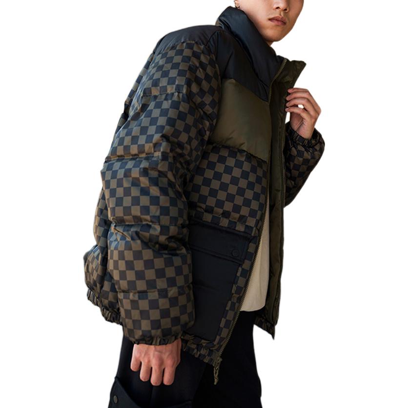 Purchase Chaqueta Acolchada Unisex Vans FW22 Cuadros Verdes con Cremallera y Bolsillo VN00090SBSZ