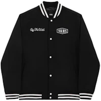 Vans FW22 Logo Embroidered Single-Breasted Long-Sleeve Jacket Black VN0A7S92BLK Vans FW22 Logo Embroidered Single-Breasted Long-Sleeve Jacket Black VN0A7S92BLK
