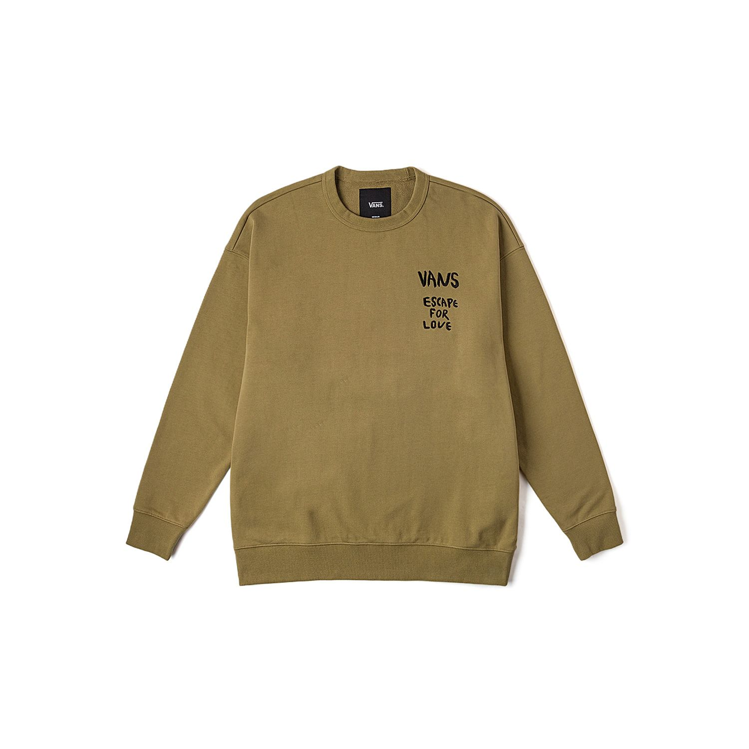 Vans FW24 Asian Art Crewneck Pullover Sweatshirt Brown Unisex VN000KDQCUQ