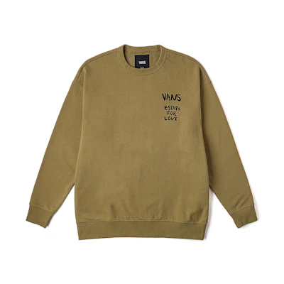 Vans FW24 Asian Art Crewneck Pullover Sweatshirt Brown Unisex VN000KDQCUQ