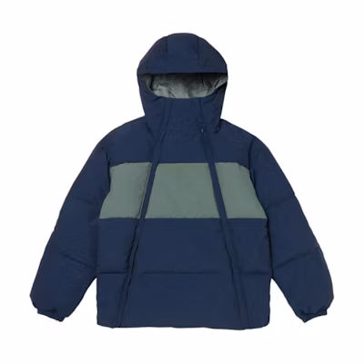 Vans FW2 In Transit Blue Unisex Hooded Puffer Jacket Long Sleeve 52253