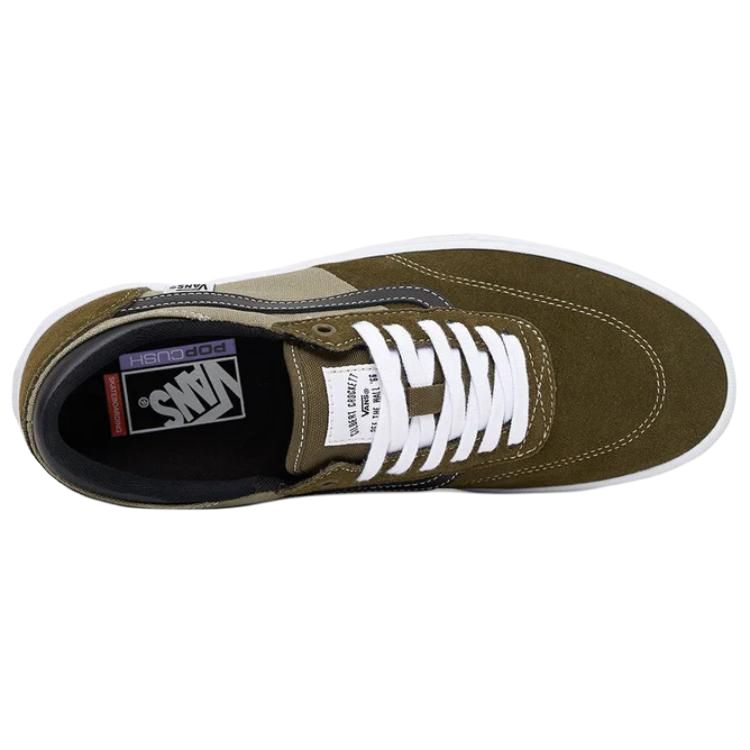 Shop Vans Gilbert Crockett Pro 潮流休閒百搭 防滑耐磨 低筒 板鞋 男女同款 棕白