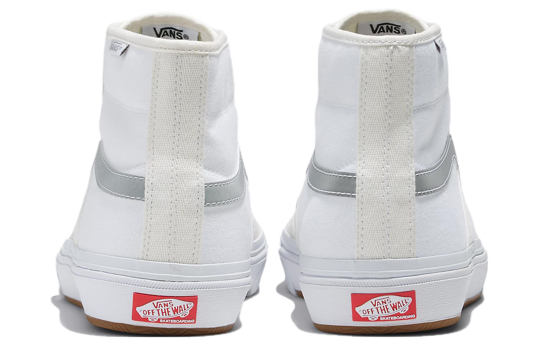 Shop Vans Gilbert Crockett Pro 反光 高潮流休閒 防滑耐磨 高筒 滑板鞋 男女同款 白灰