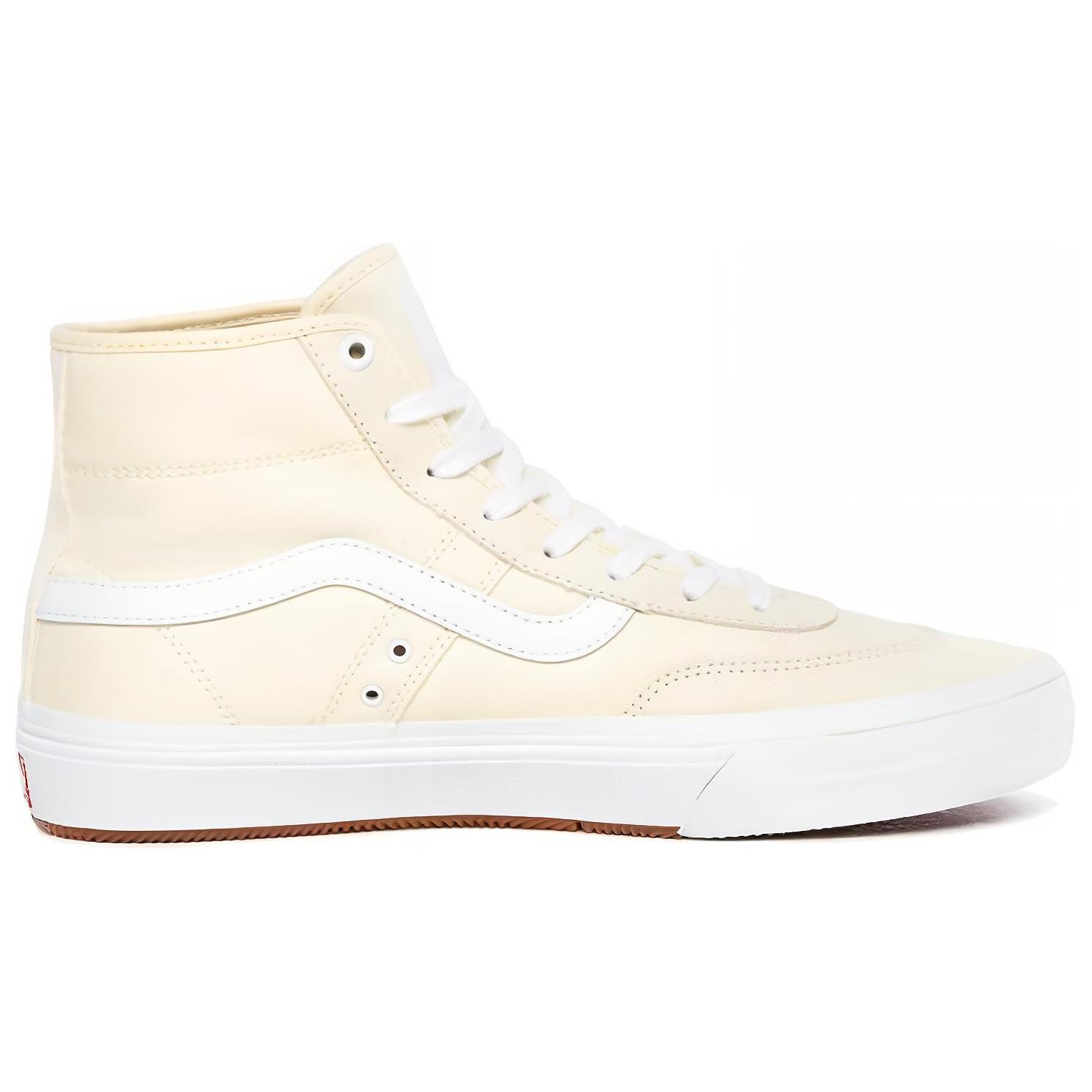 Order Vans Gilbert Crockett Pro 復古高幫休閒板鞋 男女同款 奶油色