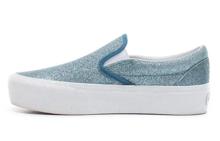 Vans Glitter Classic Slip-on Platform Blue/White