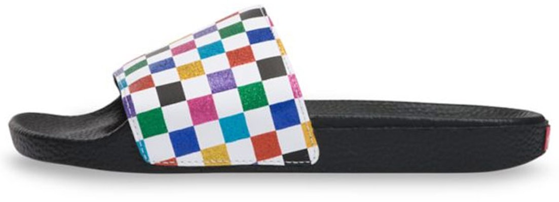 ヴァンズ グリッターレインボー スライドサンダル (ブラック) VN0004LGXXW Buy ヴァンズ グリッターレインボー スライドサンダル (ブラック) VN0004LGXXW