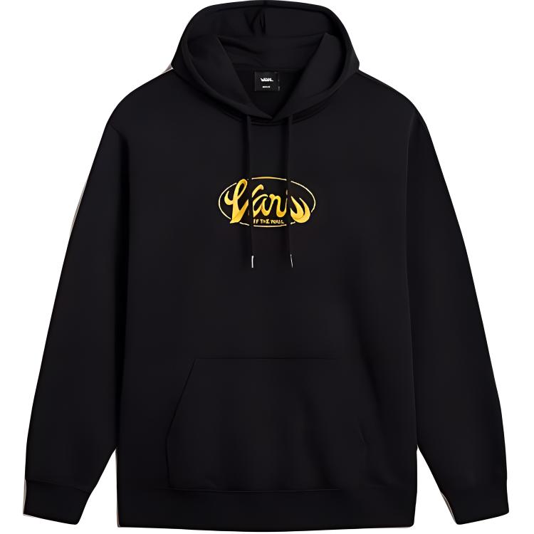 Vans Global Line Loose Fit Pullover Hoodie Black Long Sleeve VN000HP6BLK