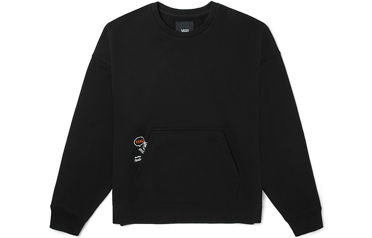 Vans Graphic Print Crewneck Sweatshirt Unisex - Black VN0A54OLBLK