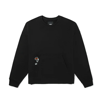 Vans Graphic Print Crewneck Sweatshirt Unisex - Black VN0A54OLBLK