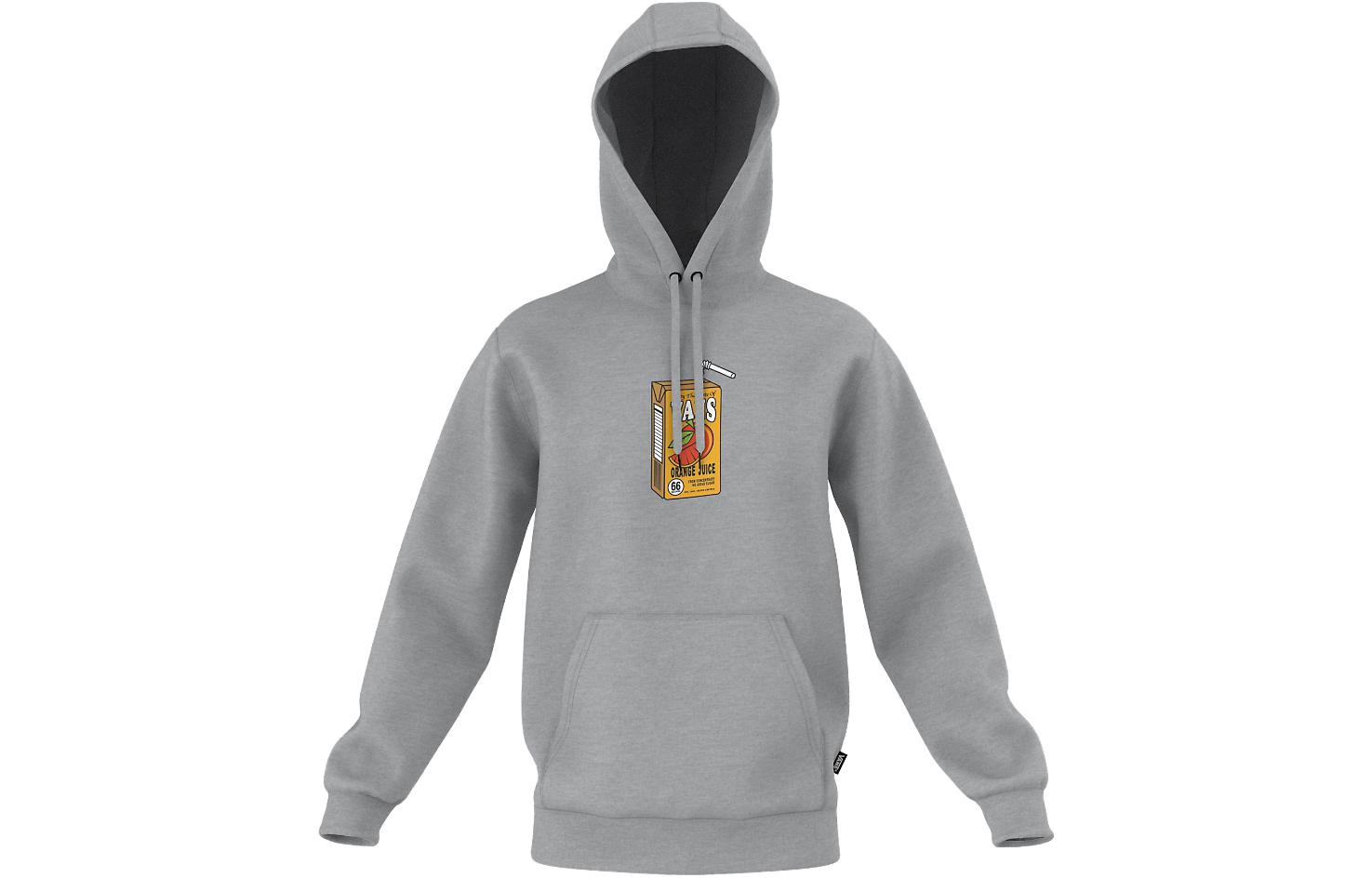 Vans Graphic Print Hoodie Long-Sleeve Gray VN0006EJ02F