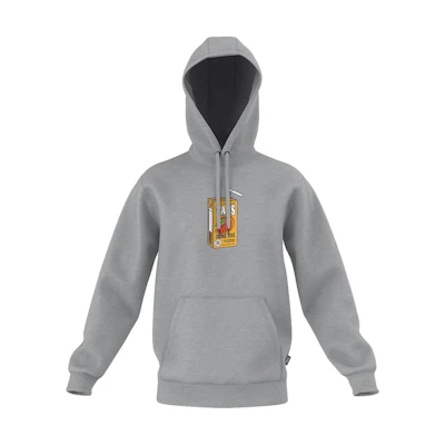 Vans Graphic Print Hoodie Long-Sleeve Gray VN0006EJ02F