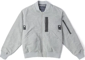 Vans Gray Full-Zip Baseball Collar Bomber Jacket VN000KETGRH Vans Gray Full-Zip Baseball Collar Bomber Jacket VN000KETGRH