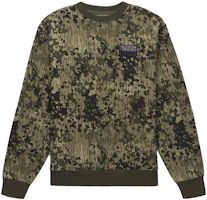 Vans Green Camo Crewneck Pullover Sweatshirt Long Sleeve VN0008UKCBI Vans Green Camo Crewneck Pullover Sweatshirt Long Sleeve VN0008UKCBI