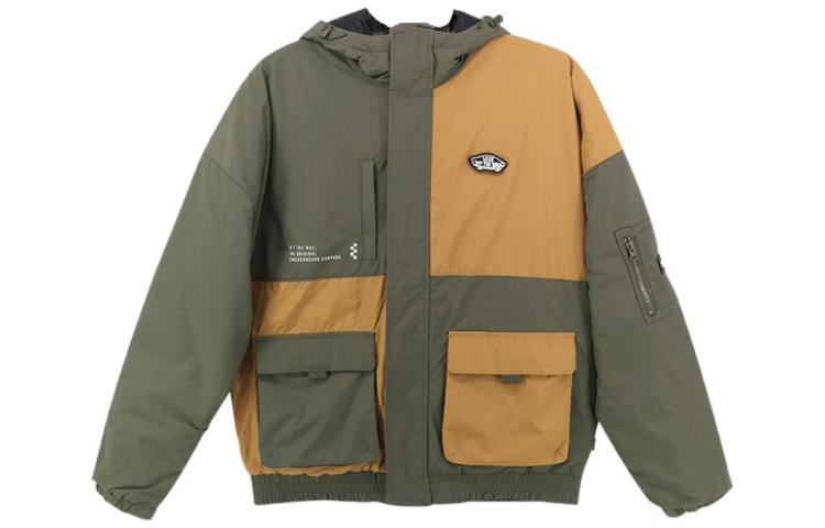 Vans Green Outdoor Long-Sleeve Utility Jacket with Multiple Pockets VN0A7YJ7KCZ