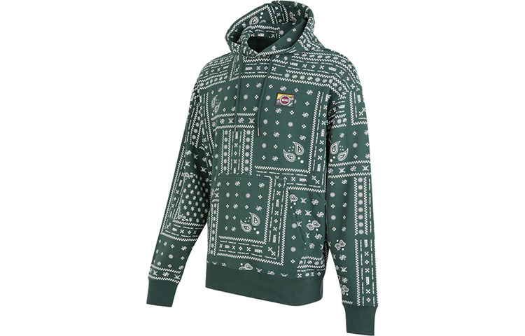 Vans Green Paisley Print Pullover Sweatshirt VN0A5H8DCX9