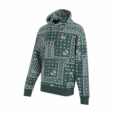 Vans Green Paisley Print Pullover Sweatshirt VN0A5H8DCX9