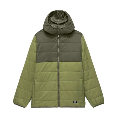 Vans Green Patchwork Hooded Zip-Up Jacket VN0A7S8HC89