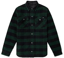 Vans Green Reversible Plaid Fleece Jacket - Winter Retro Outdoor Style VN0A5KLOHNB Vans Green Reversible Plaid Fleece Jacket - Winter Retro Outdoor Style VN0A5KLOHNB