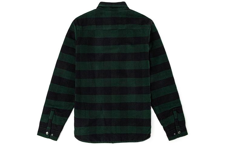 Lookbook Vans 綠色雙面格紋抓毛外套 - 冬季復古戶外風格 VN0A5KLOHNB