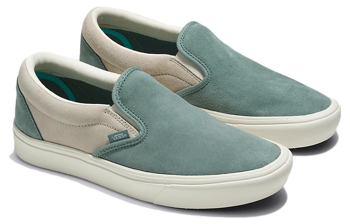 Order Vans滑入式 輕便耐磨防滑 低筒 滑板鞋 通用款 藍棕色