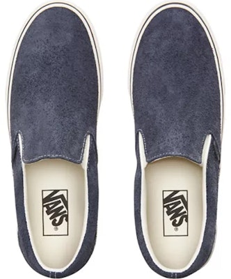 Vans Hairy Suede Classic Slip-On 'Blue White' VN0A38F7ULQ Shop Vans Hairy Suede Classic Slip-On 'Blue White' VN0A38F7ULQ