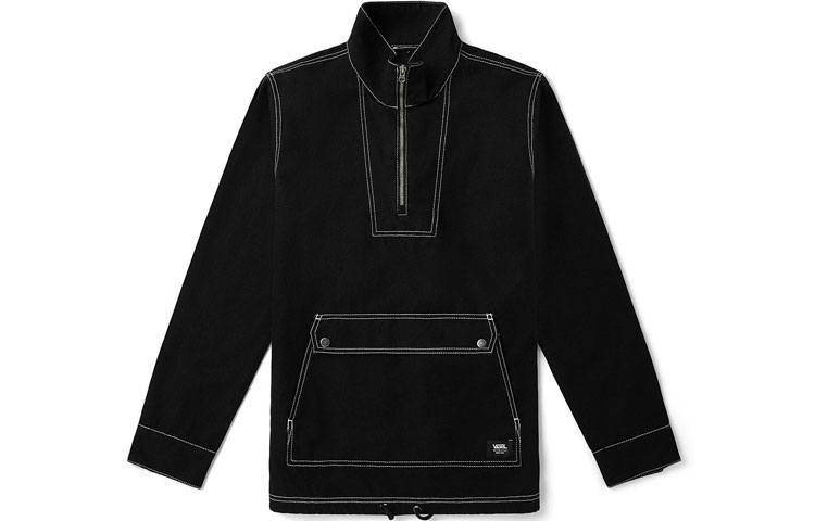 Vans Half-Zip Workwear Long Sleeve Jacket Black VN0A54B6BLK