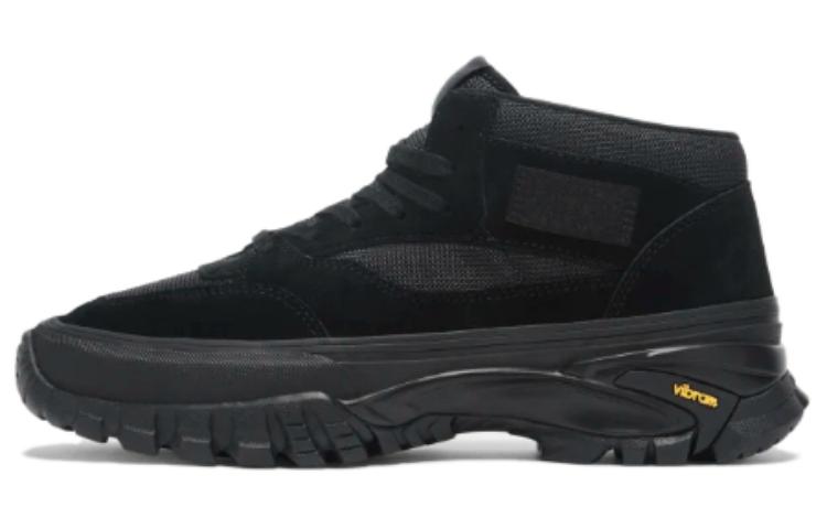 Vans Half Cab 33 Vibram Black Suede Mesh Mid-Top Casual Shoes for Men. VN000CNBBKA