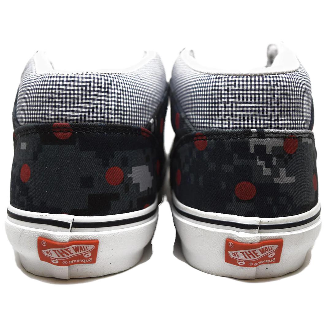 Lookbook Vans Half Cab Pro 透氣耐磨防滑 中筒休閒板鞋 灰藍迷彩