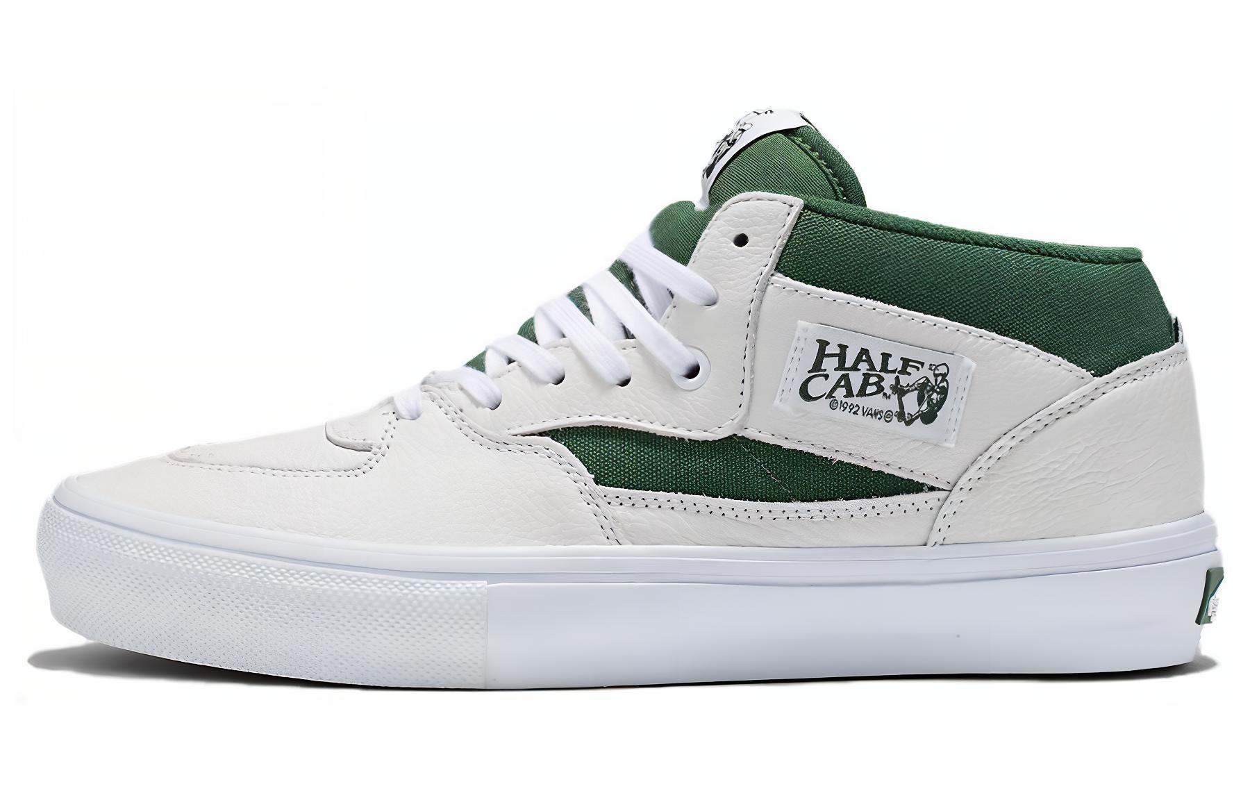 Vans Half Cab Skate 'White Green' VN0A5FCDWGR