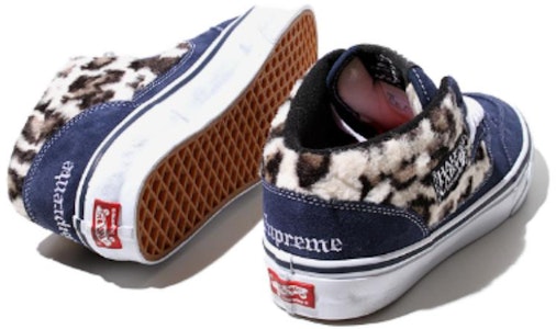 슈프림 X 반스 하프캡 "레오파드 네이비" VN0A5KYANVY Shop 슈프림 X 반스 하프캡 "레오파드 네이비" VN0A5KYANVY