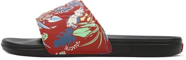 Vans Hawaiian Jungle La Costa Slide-On 'Red Black' VN0A5HF5AN6 Vans Hawaiian Jungle La Costa Slide-On 'Red Black' VN0A5HF5AN6