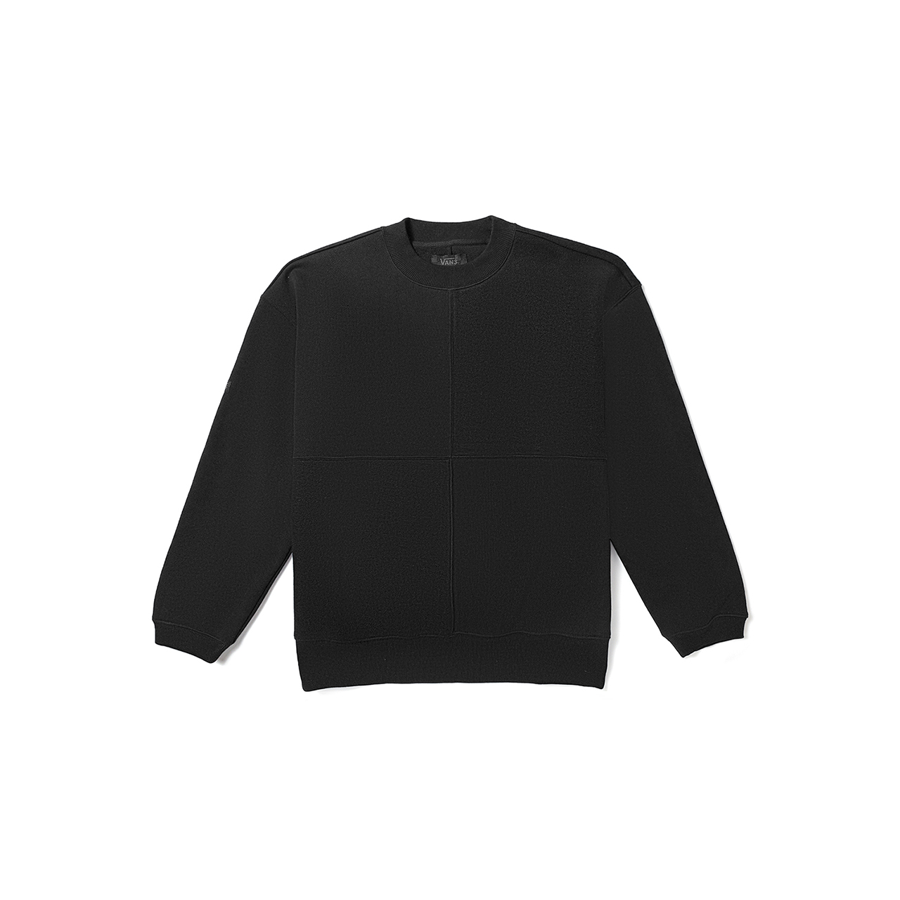 Vans High-Street Solid Pullover Unisex Sweatshirt Black VN000F2MBLK