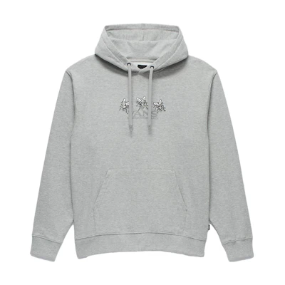 Vans High Flyer Loose Pullover Hoodie Gray Letter Print Long Sleeve VN000AJK02F
