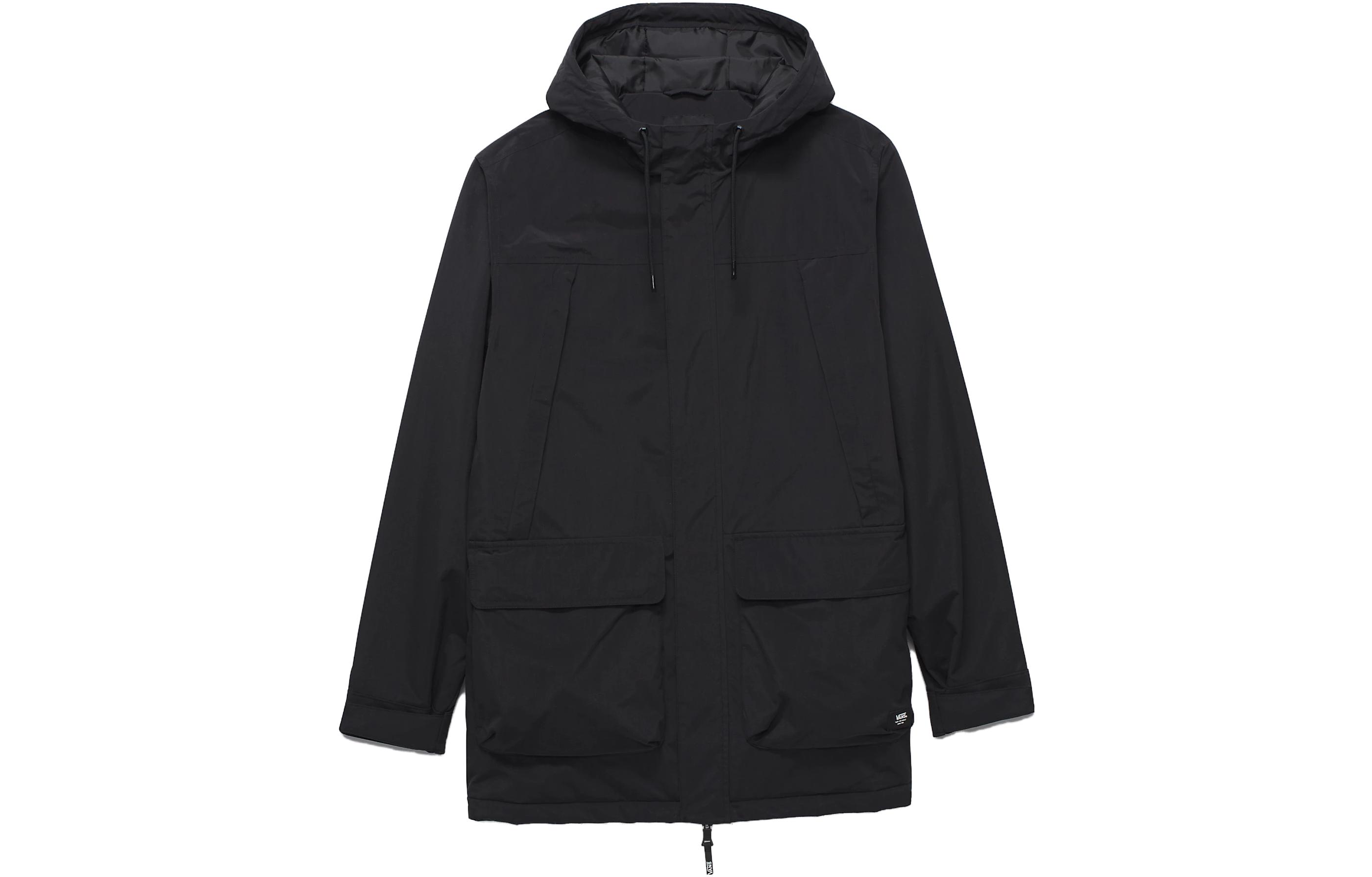Vans Hull MTE-3 Black Hooded Zip-Up Jacket for Men VN000F24BLK