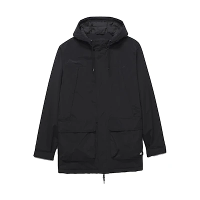 Vans Hull MTE-3 Black Hooded Zip-Up Jacket for Men VN000F24BLK