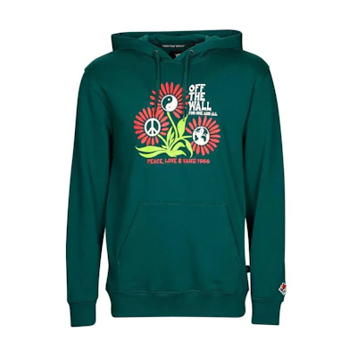 Vans In Our Hands Floral Print Hoodie Green Menswear VN0000C160Q
