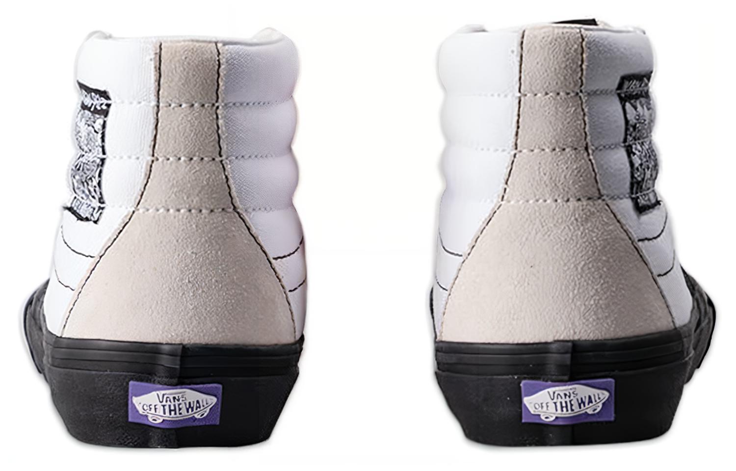 Shop Jackson Pilz x Vans SK8 HI Pro 低筒 滑板鞋 男女皆宜 白色