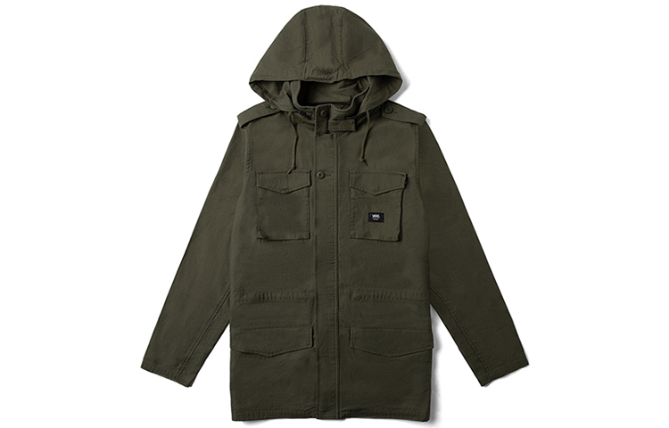 Vans Japanese Outdoor Multi-Pocket Hooded Jacket - Avocado Green VN0A4RZSKCZ