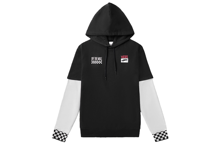 Vans Keep on Trucking Checkered Pullover Hoodie Unisex Black VN0A48BABLK-BLACK