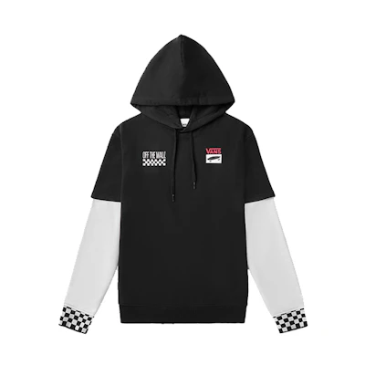 Vans Keep on Trucking Checkered Pullover Hoodie Unisex Black VN0A48BABLK-BLACK