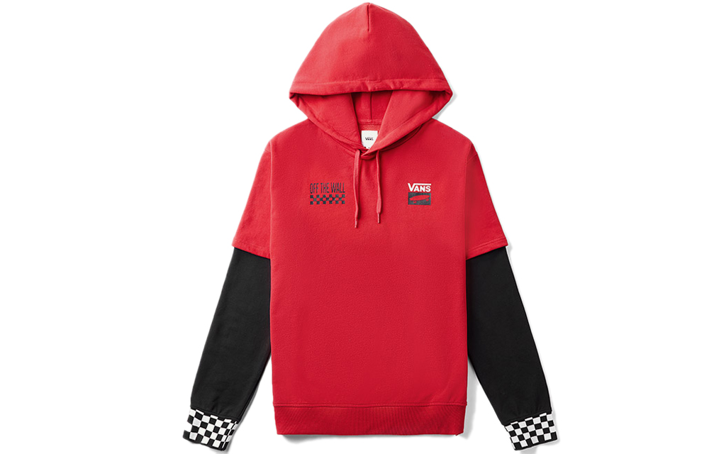 Vans Keep on Trucking Plaid Hoodie Sweatshirt Unisex Fake Two-Piece Design VN0A48BAIZQ