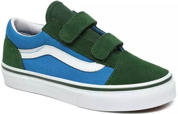 Vans Kanak-kanak Old Skool V Hijau Biru 2-Tona VN0A4UI1WK9 Lookbook Vans Kanak-kanak Old Skool V Hijau Biru 2-Tona VN0A4UI1WK9