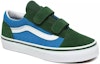 Lookbook Vans Kanak-kanak Old Skool V Hijau Biru 2-Tona VN0A4UI1WK9
