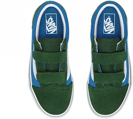 Vans Kanak-kanak Old Skool V Hijau Biru 2-Tona VN0A4UI1WK9 Shop Vans Kanak-kanak Old Skool V Hijau Biru 2-Tona VN0A4UI1WK9